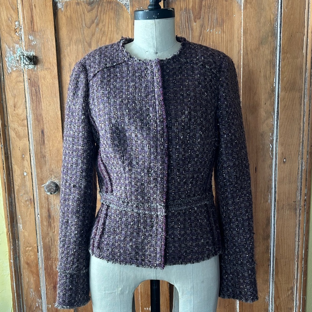 Brooks Brothers Purple Tweed Blazer